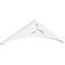 Ekena Millwork Pitch Naple Architectural Grade PVC Gable Pediment, 36"W x 9"H x 1"P (6/12) GPP036X009X100NAP - alternate 1
